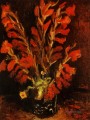 赤いグラジオラスの花瓶 フィンセント・ファン・ゴッホ